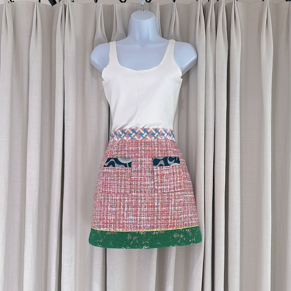 MUKZIN PINK TWEED SKIRT - MEDIUM